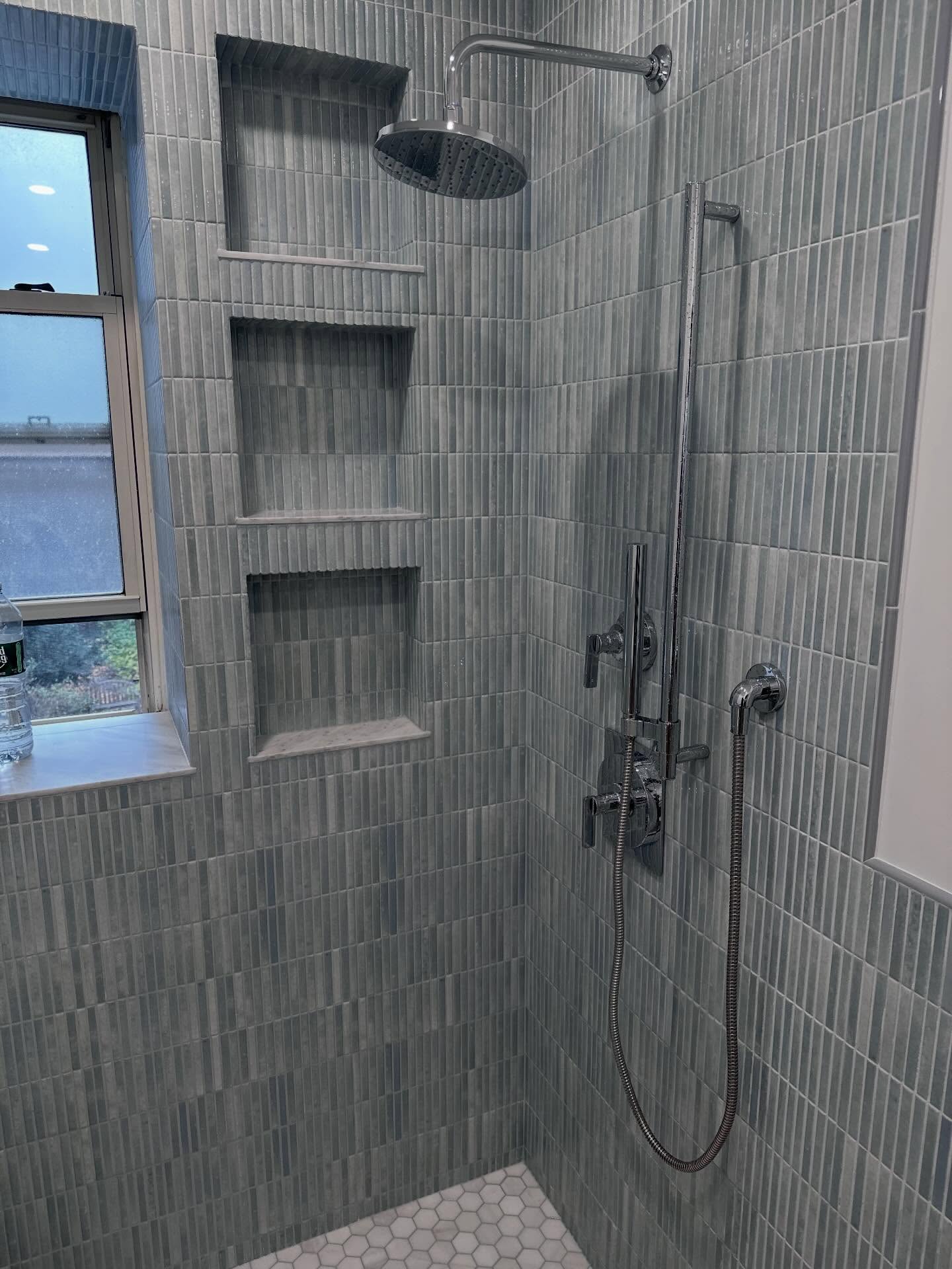 Astoria Bathroom Remodel: New Tile From Floor to Ceiling