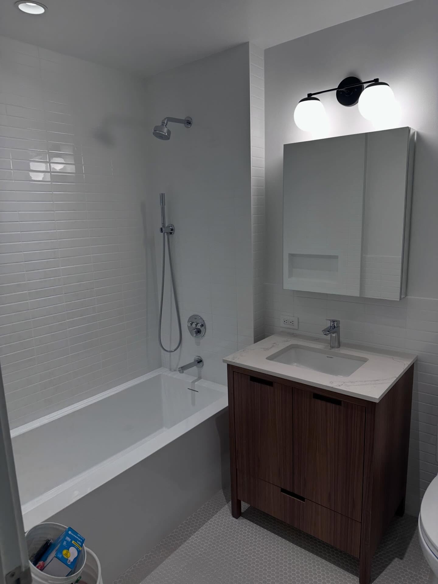 Walk-In Shower Tile Build in Bayside, Queens